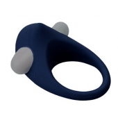 Гладкое синее эрекционное виброкольцо STIMU RING - Dream Toys - в Рыбинске купить с доставкой