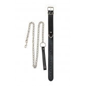 Черный ошейник с поводком Wild - Lola Games - купить с доставкой в Рыбинске