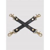 Черный фиксатор для манжет Bound to You Faux Leather Hogtie - Fifty Shades of Grey - купить с доставкой в Рыбинске