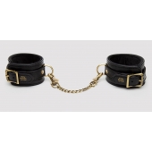 Черные оковы на ноги Bound to You Faux Leather Ankle Cuffs - Fifty Shades of Grey - купить с доставкой в Рыбинске