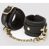 Черные наручники Bound to You Faux Leather Wrist Cuffs - Fifty Shades of Grey - купить с доставкой в Рыбинске