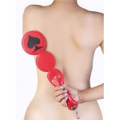 Шлёпалка  Пики  с анальным плагом - LOVETOY (А-Полимер) - купить с доставкой в Рыбинске