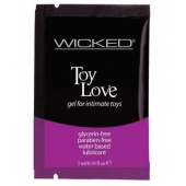 Лубрикант на водной основе для использования с игрушками WICKED Toy Love - 3 мл. - Wicked - купить с доставкой в Рыбинске