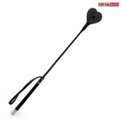 Черный стек с наконечником-сердечком - 54 см. - Notabu - купить с доставкой в Рыбинске