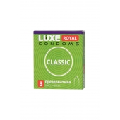 Гладкие презервативы LUXE Royal Classic - 3 шт. - Luxe - купить с доставкой в Рыбинске