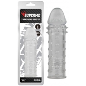 Прозрачная реалистичная насадка на пенис Extra Texture Sleeve - 16,2 см. - Chisa - в Рыбинске купить с доставкой