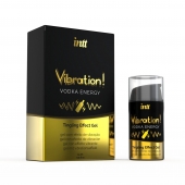 Жидкий интимный гель с эффектом вибрации Vibration! Vodka Energy - 15 мл. - INTT - купить с доставкой в Рыбинске