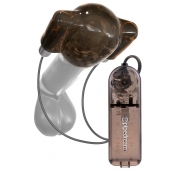 Дымчатый вибростимулятор головки пениса Dual Vibrating Head Teaser - Pipedream - в Рыбинске купить с доставкой