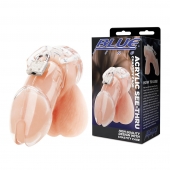 Прозрачная клетка целомудрия Acrylic See-thru Chastity Cage - BlueLine - купить с доставкой в Рыбинске