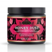 Пудра для тела Honey Dust Body Powder с ароматом клубники - 170 гр. - Kama Sutra - купить с доставкой в Рыбинске