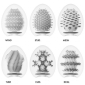 Набор из 6 мастурбаторов Tenga EGG IV с различным рельефом - Tenga - в Рыбинске купить с доставкой