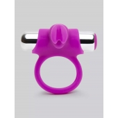 Лиловое виброкольцо с пультом ДУ Remote Control Cock Ring - Happy Rabbit - в Рыбинске купить с доставкой
