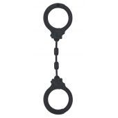 Черные силиконовые наручники Suppression - Lola Games - купить с доставкой в Рыбинске