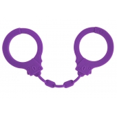 Фиолетовые силиконовые наручники Suppression - Lola Games - купить с доставкой в Рыбинске