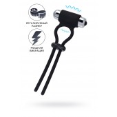 Черное эрекционное лассо на пенис Jat - A-toys - в Рыбинске купить с доставкой