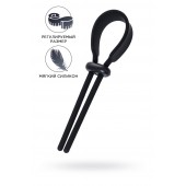 Черное эрекционное лассо на пенис Keb - A-toys - в Рыбинске купить с доставкой