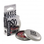 Экстремально тонкие презервативы в железном кейсе MAXUS Extreme Thin - 3 шт. - Maxus - купить с доставкой в Рыбинске