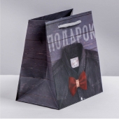 Ламинированный квадратный пакет «Мужской стиль» - 14 х 14 х 9 см. - Сима-Ленд - купить с доставкой в Рыбинске