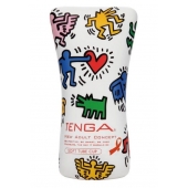 Мастурбатор-туба Keith Haring Soft Tube CUP - Tenga - в Рыбинске купить с доставкой