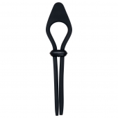 Черное эрекционное лассо с вибропулей Black Tie Affair - Zero Tolerance - в Рыбинске купить с доставкой