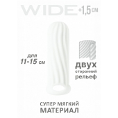 Белый фаллоудлинитель Homme Wide - 13 см. - Lola Games - в Рыбинске купить с доставкой