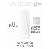 Белый фаллоудлинитель Homme Wide - 11 см. - Lola Games - в Рыбинске купить с доставкой