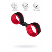 Красно-черные велюровые оковы Anonymo - ToyFa - купить с доставкой в Рыбинске