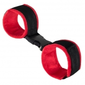 Красно-черные велюровые оковы Anonymo - ToyFa - купить с доставкой в Рыбинске