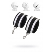 Серебристо-черные наручники Anonymo - ToyFa - купить с доставкой в Рыбинске