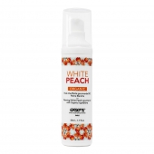 Разогревающее массажное масло Gourmet White Peach Organic с органическими ингредиентами - 50 мл. - Exsens - купить с доставкой в Рыбинске