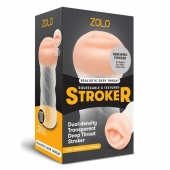 Мастурбатор-ротик ZOLO DEEP THROAT - Zolo - в Рыбинске купить с доставкой