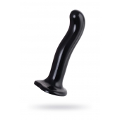 Черный стимулятор для пар P G-Spot Dildo Size L - 19 см. - Strap-on-me - в Рыбинске купить с доставкой