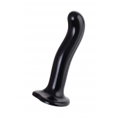 Черный стимулятор для пар P G-Spot Dildo Size L - 19 см. - Strap-on-me - в Рыбинске купить с доставкой