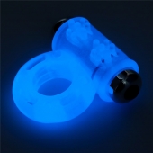 Голубое, светящееся в темноте эрекционное виброкольцо Lumino Play Vibrating Penis Ring - Lovetoy - в Рыбинске купить с доставкой