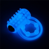 Голубое, светящееся в темноте виброкольцо Lumino Play Vibrating Penis Ring - Lovetoy - в Рыбинске купить с доставкой