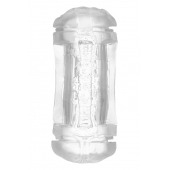 Прозрачный двусторонний мастурбатор Sophia - вагина и анус - Dream Toys - в Рыбинске купить с доставкой