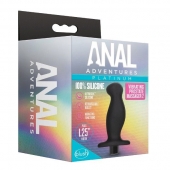 Черный анальный вибромассажёр Silicone Vibrating Prostate Massager 02 - 10,8 см. - Blush Novelties - в Рыбинске купить с доставкой