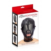 Маска-шлем с отверстием для рта и съемными шорами - Fetish Tentation - купить с доставкой в Рыбинске