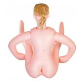 Надувная секс-кукла с реалистичной головой и поднятыми ножками - ToyFa - в Рыбинске купить с доставкой