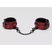 Красно-черные наручники Reversible Faux Leather Wrist Cuffs - Fifty Shades of Grey - купить с доставкой в Рыбинске