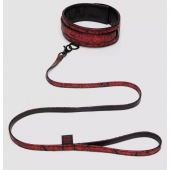Стильный ошейник с поводком Reversible Faux Leather Collar and Lead - Fifty Shades of Grey - купить с доставкой в Рыбинске