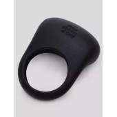 Черное эрекционное виброкольцо Sensation Rechargeable Vibrating Love Ring - Fifty Shades of Grey - в Рыбинске купить с доставкой