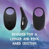Черное эрекционное виброкольцо Thor Cockring - FeelzToys - в Рыбинске купить с доставкой