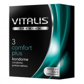 Контурные презервативы VITALIS PREMIUM comfort plus - 3 шт. - Vitalis - купить с доставкой в Рыбинске