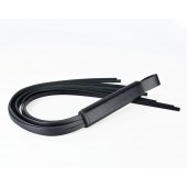 Черная кожаная плеть  Клео  - 60 см. - Sitabella - купить с доставкой в Рыбинске