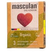 Экологически чистые презервативы Masculan Organic - 3 шт. - Masculan - купить с доставкой в Рыбинске