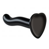 Черный фаллоимитатор-насадка Strap-On-Me P G spot Dildo size S - 16,4 см. - Strap-on-me - купить с доставкой в Рыбинске