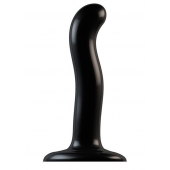 Черный фаллоимитатор-насадка Strap-On-Me P G spot Dildo size S - 16,4 см. - Strap-on-me - купить с доставкой в Рыбинске