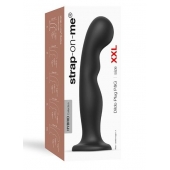 Черная насадка Strap-On-Me Dildo Plug P G size XXL - Strap-on-me - купить с доставкой в Рыбинске