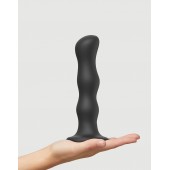 Черная насадка Strap-On-Me Dildo Geisha Balls size XL - Strap-on-me - купить с доставкой в Рыбинске